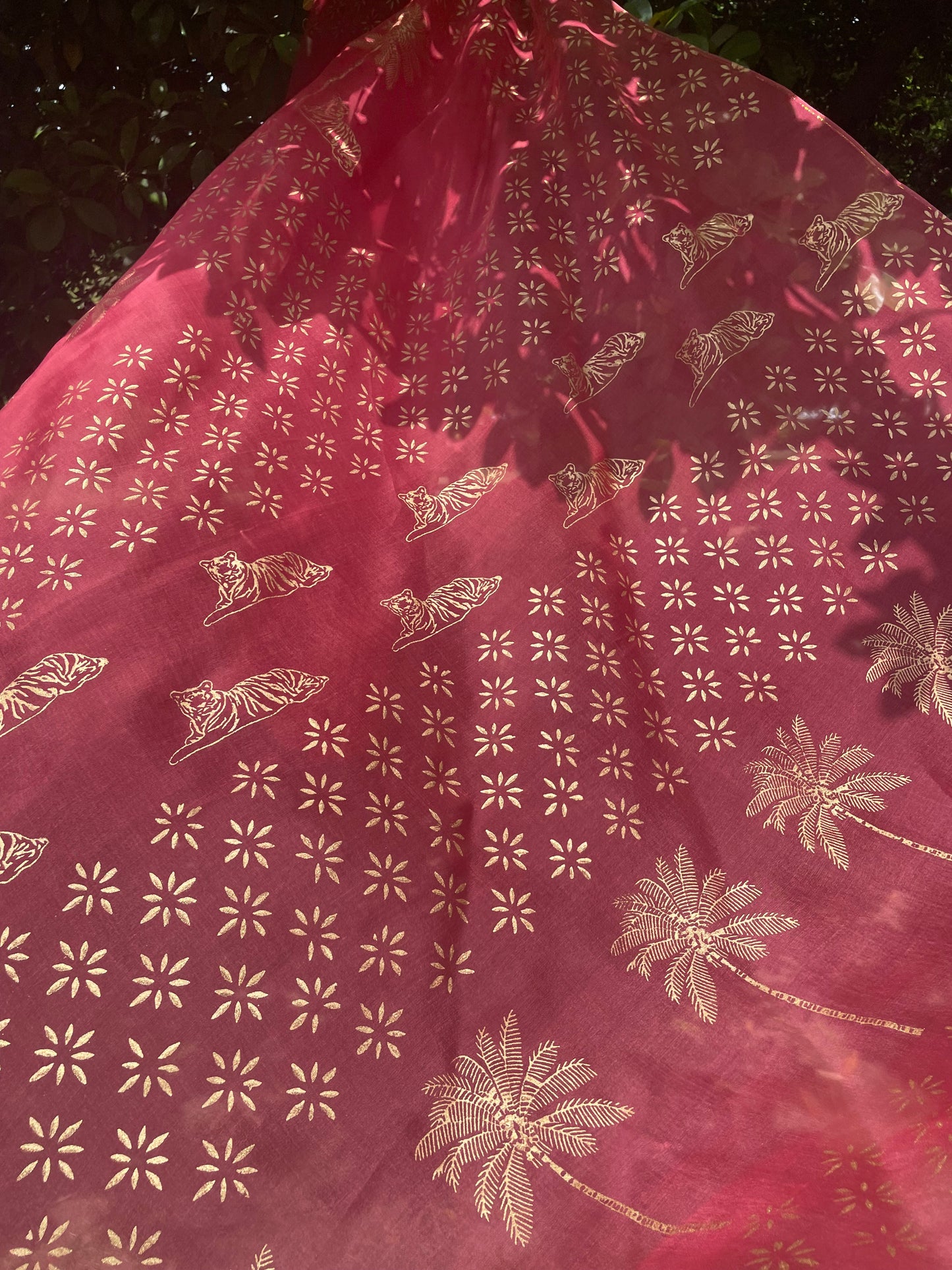 Tiger & Tree Organza Saree