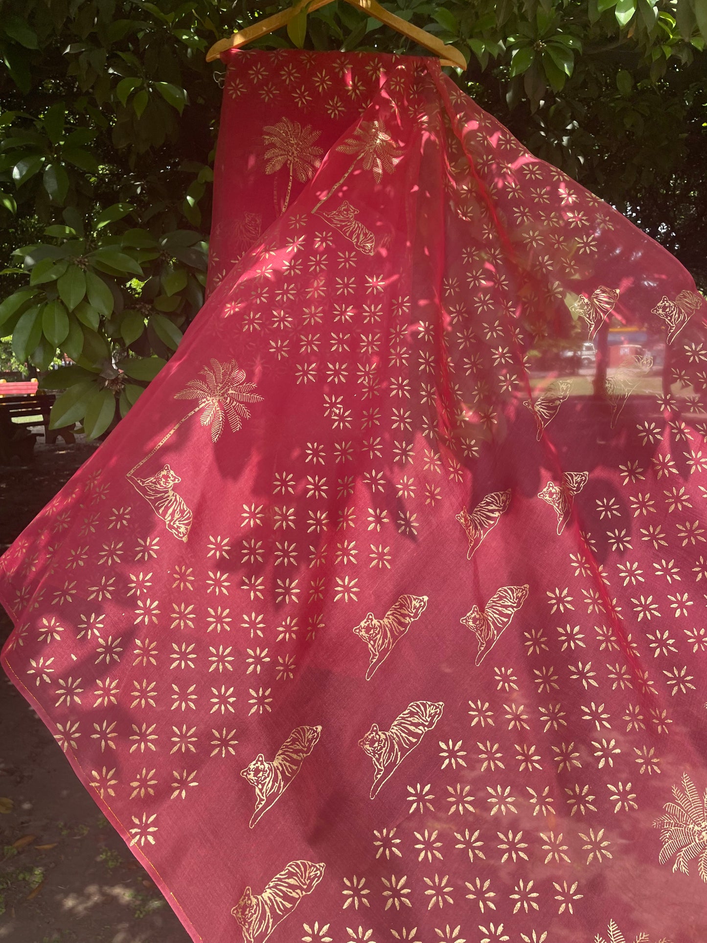 Tiger & Tree Organza Saree
