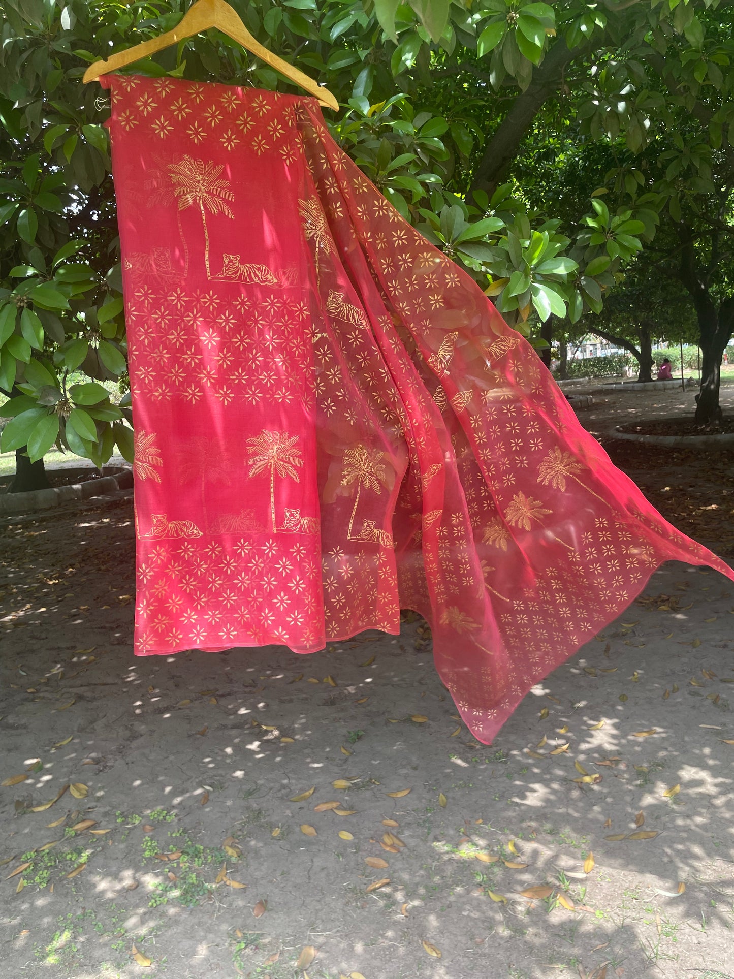 Tiger & Tree Organza Saree