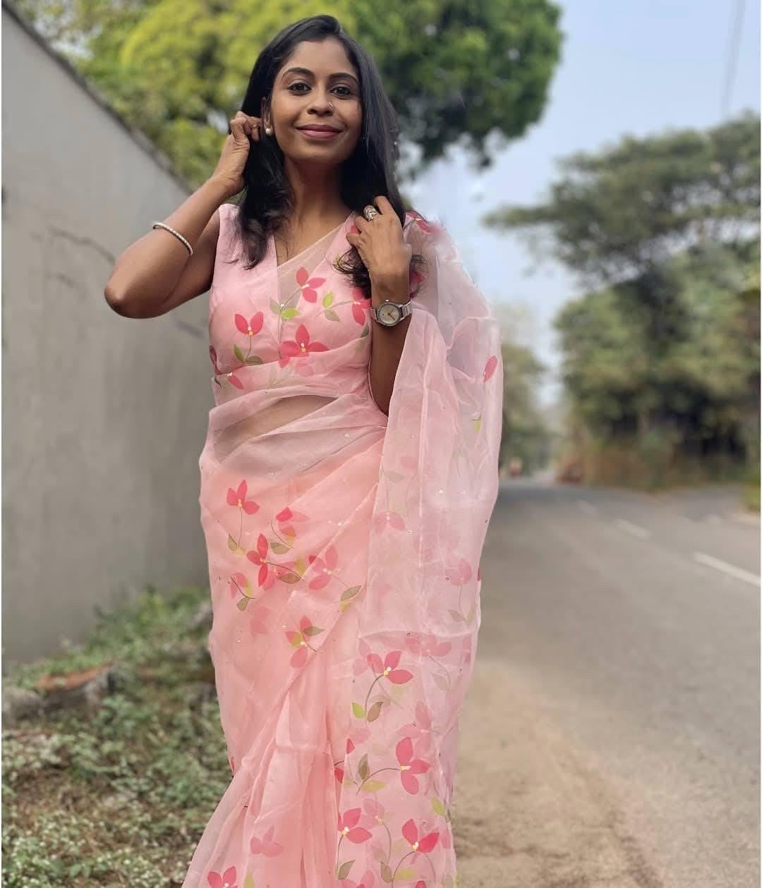 Bougainvillea Organza Saree