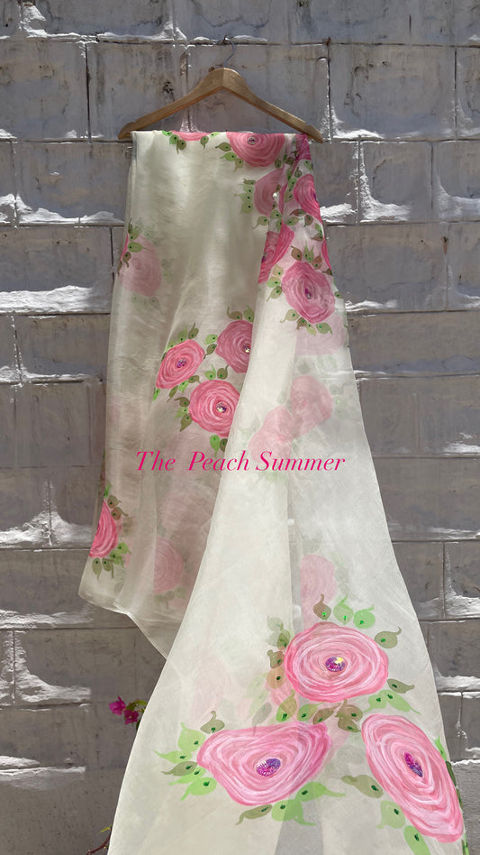 Roses Organza Saree