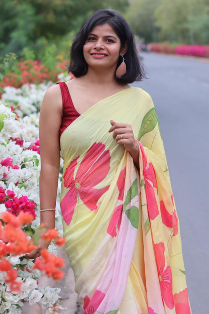 Oleander Saree