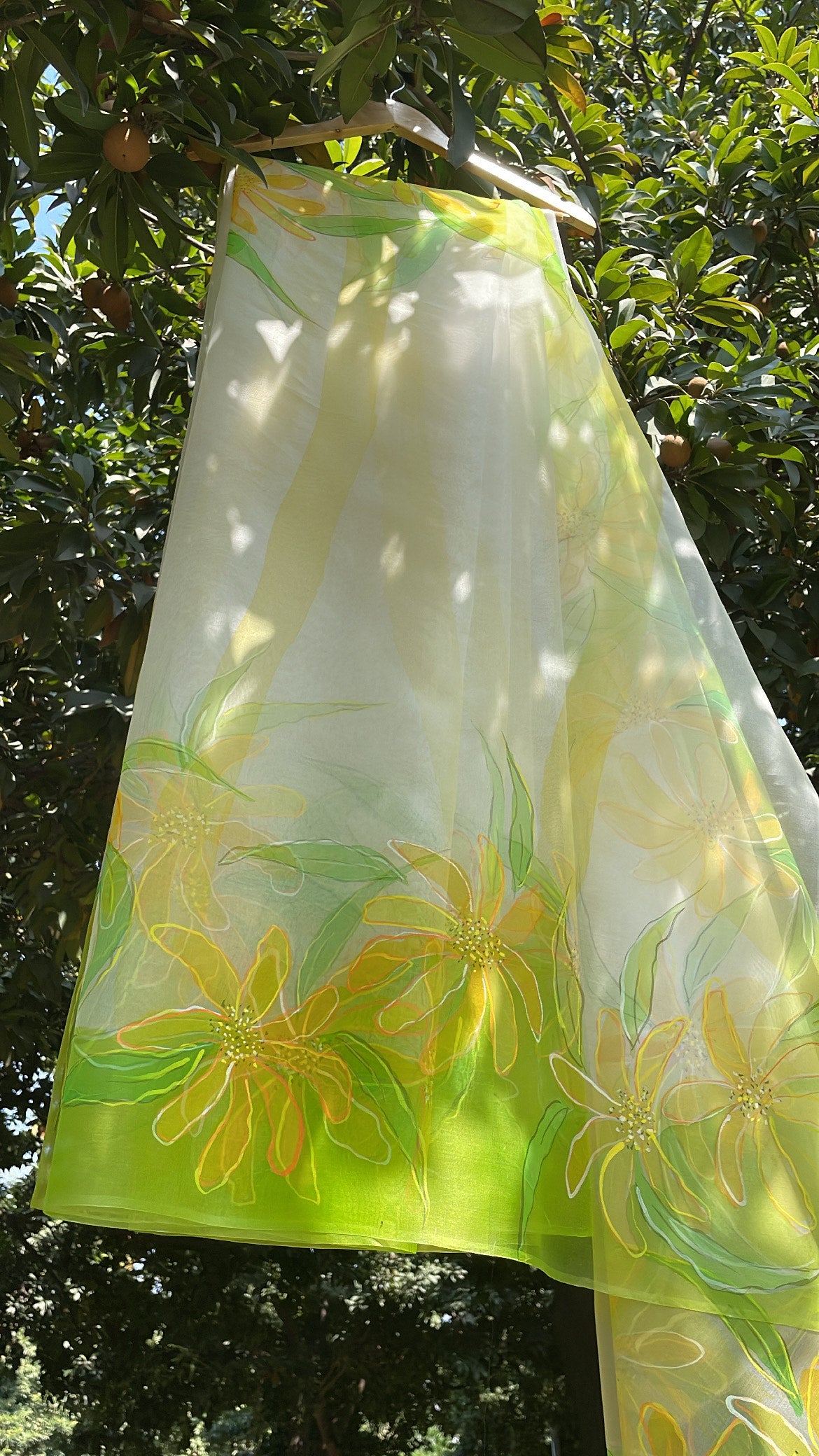 Spring Wildflower Organza Saree