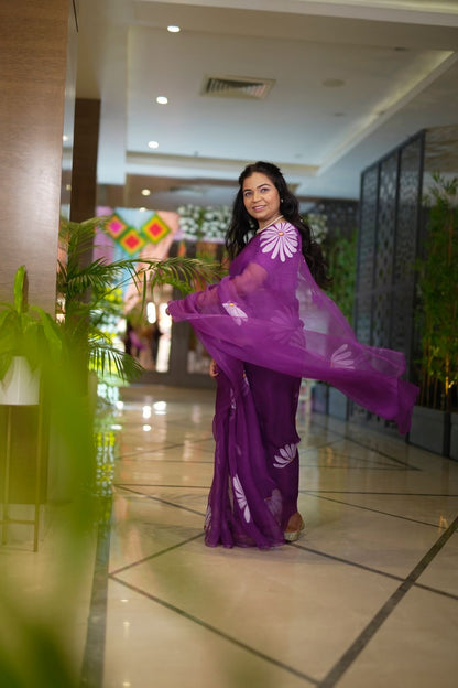 Daisy Organza Saree