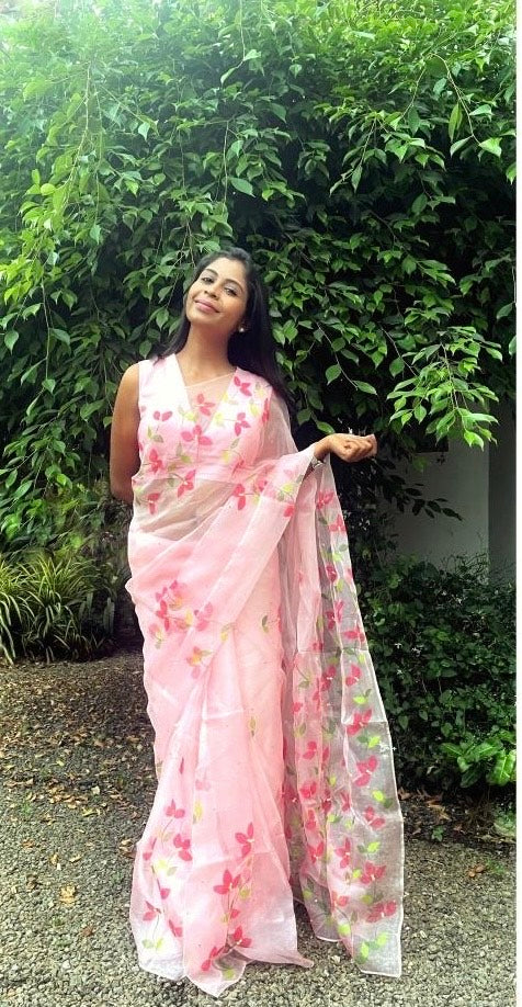 Bougainvillea Organza Saree