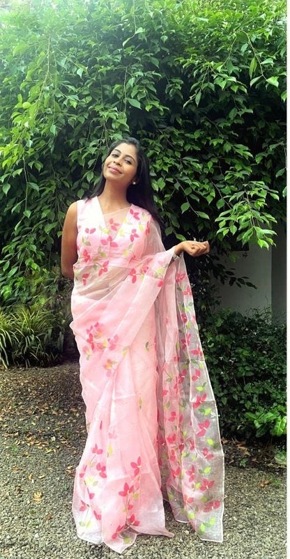 Bougainvillea Organza Saree