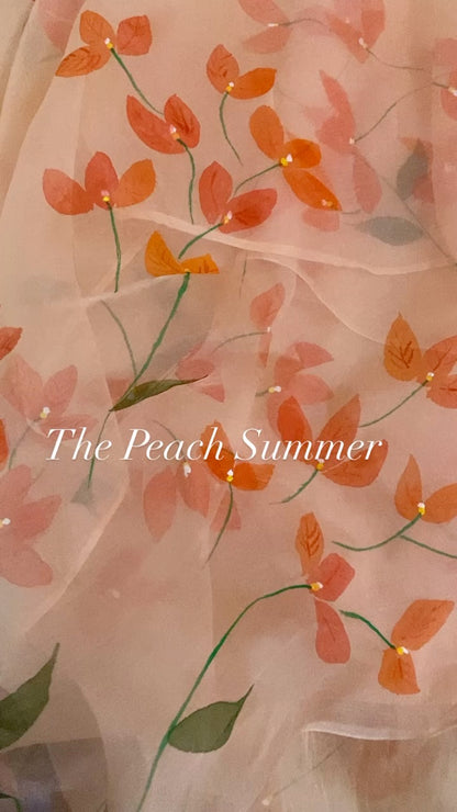 Bougainvillea Organza Dupatta