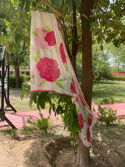 Camellia Chiffon Saree