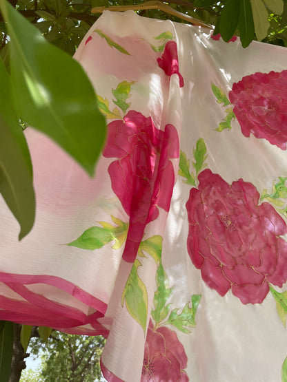 Camellia Chiffon Saree