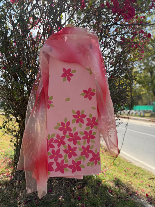 Plumeria Cotton Suit