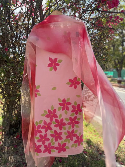 Plumeria Cotton Suit