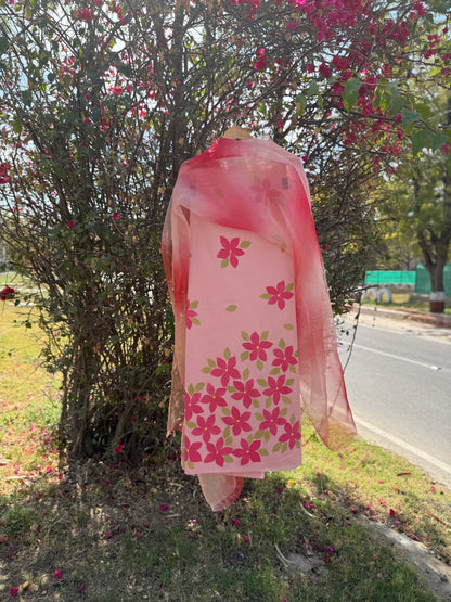 Plumeria Cotton Suit