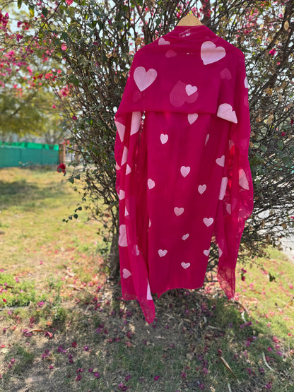 Heart Chiffon Suit