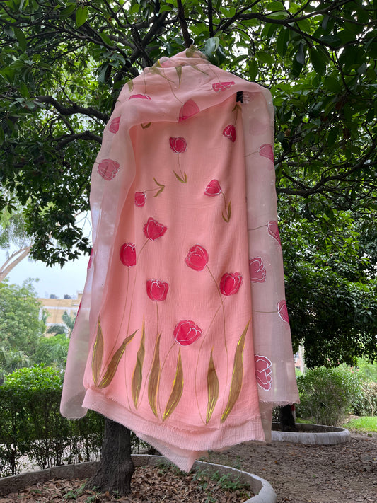 Tulips Chiffon Suit