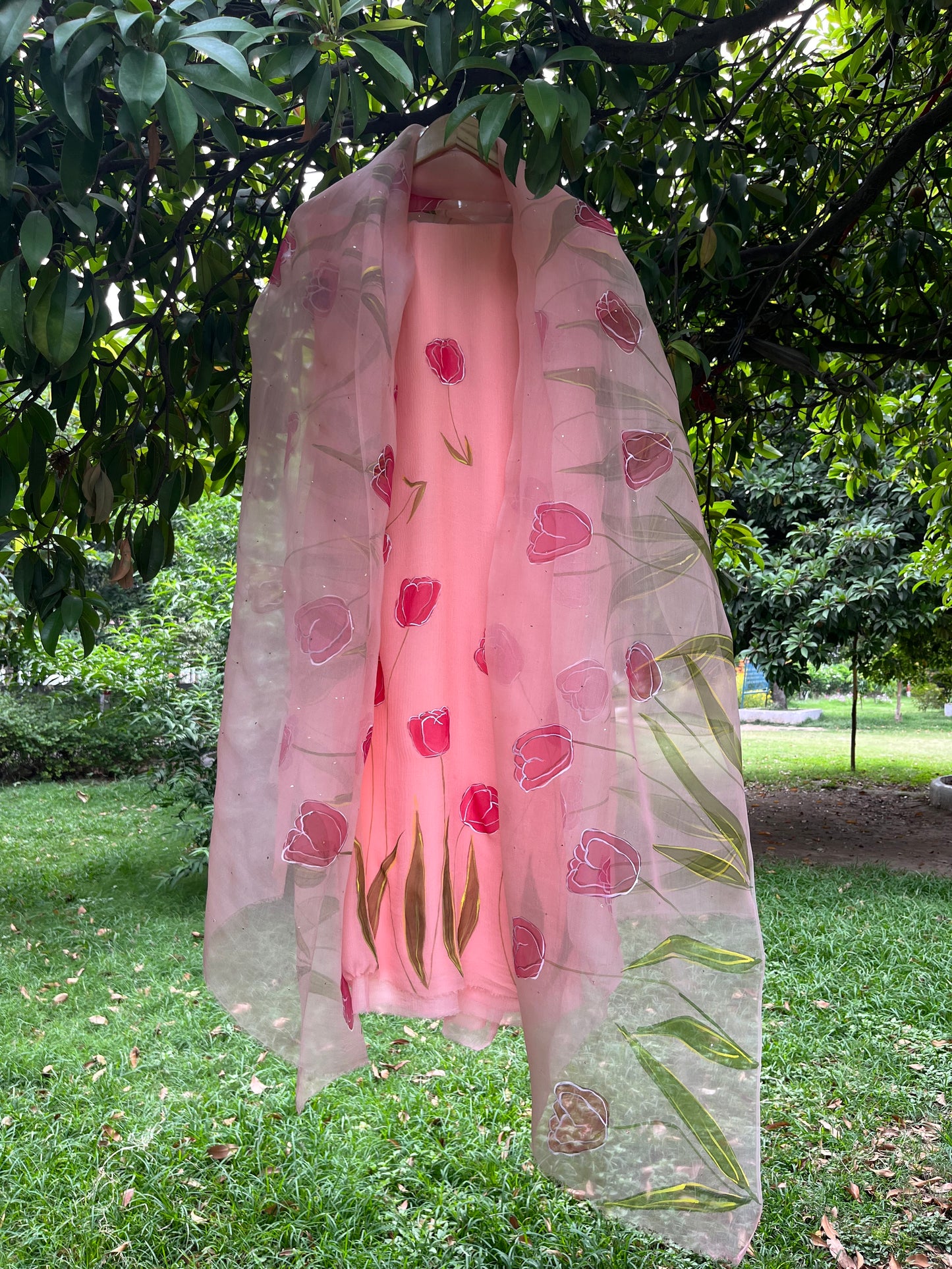 Tulips Chiffon Suit