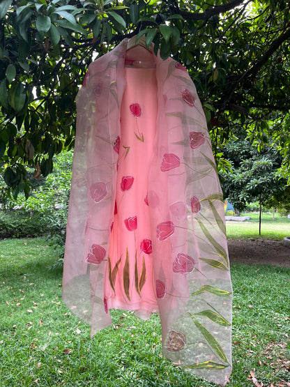 Tulips Chiffon Suit