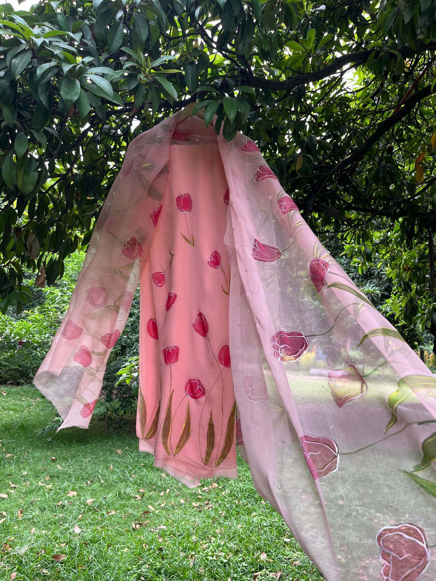 Tulips Chiffon Suit