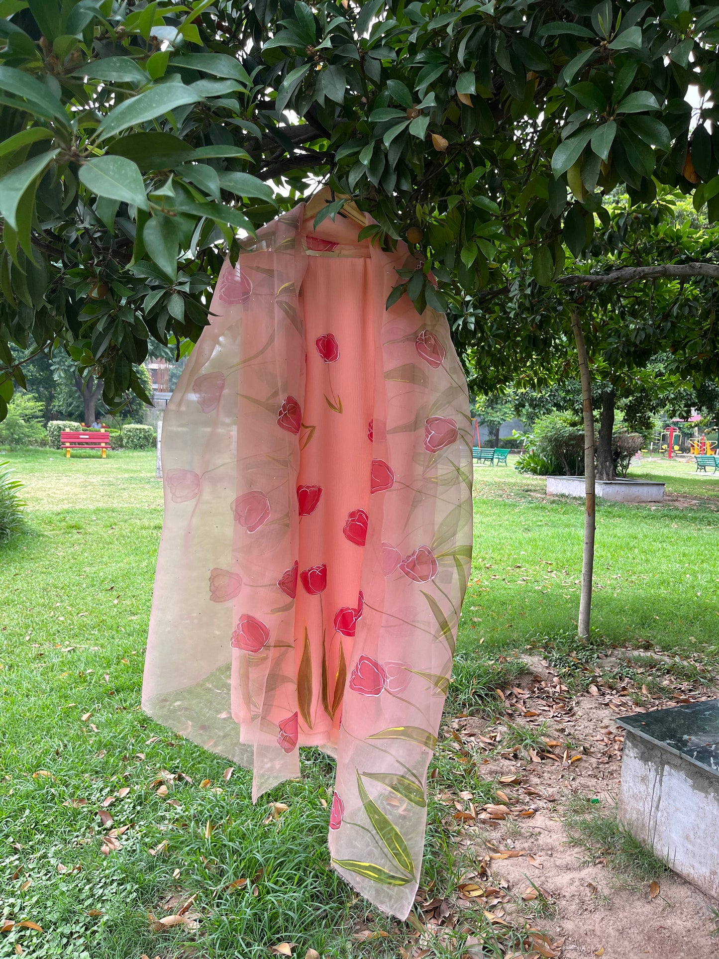 Tulips Chiffon Suit