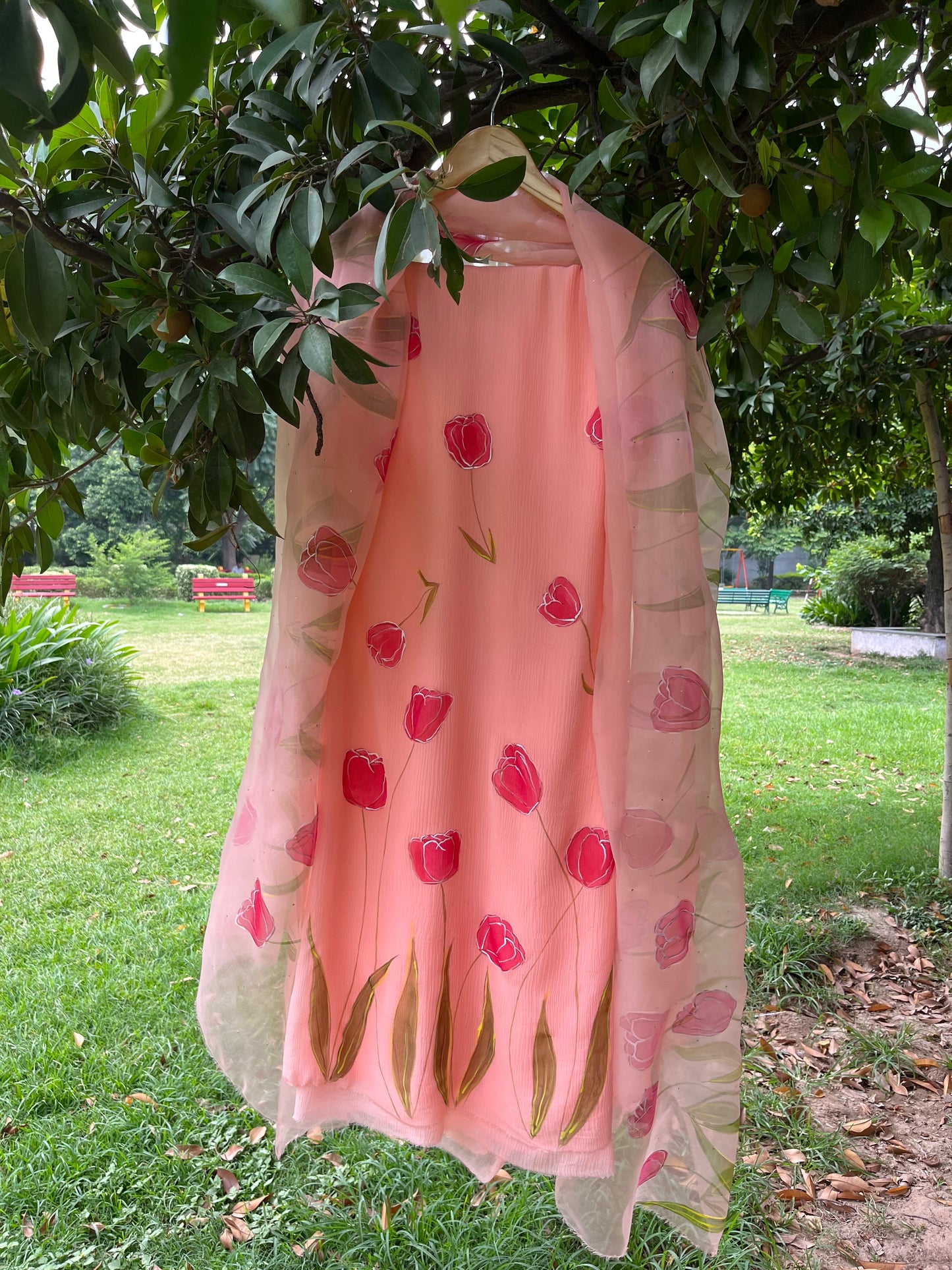 Tulips Chiffon Suit