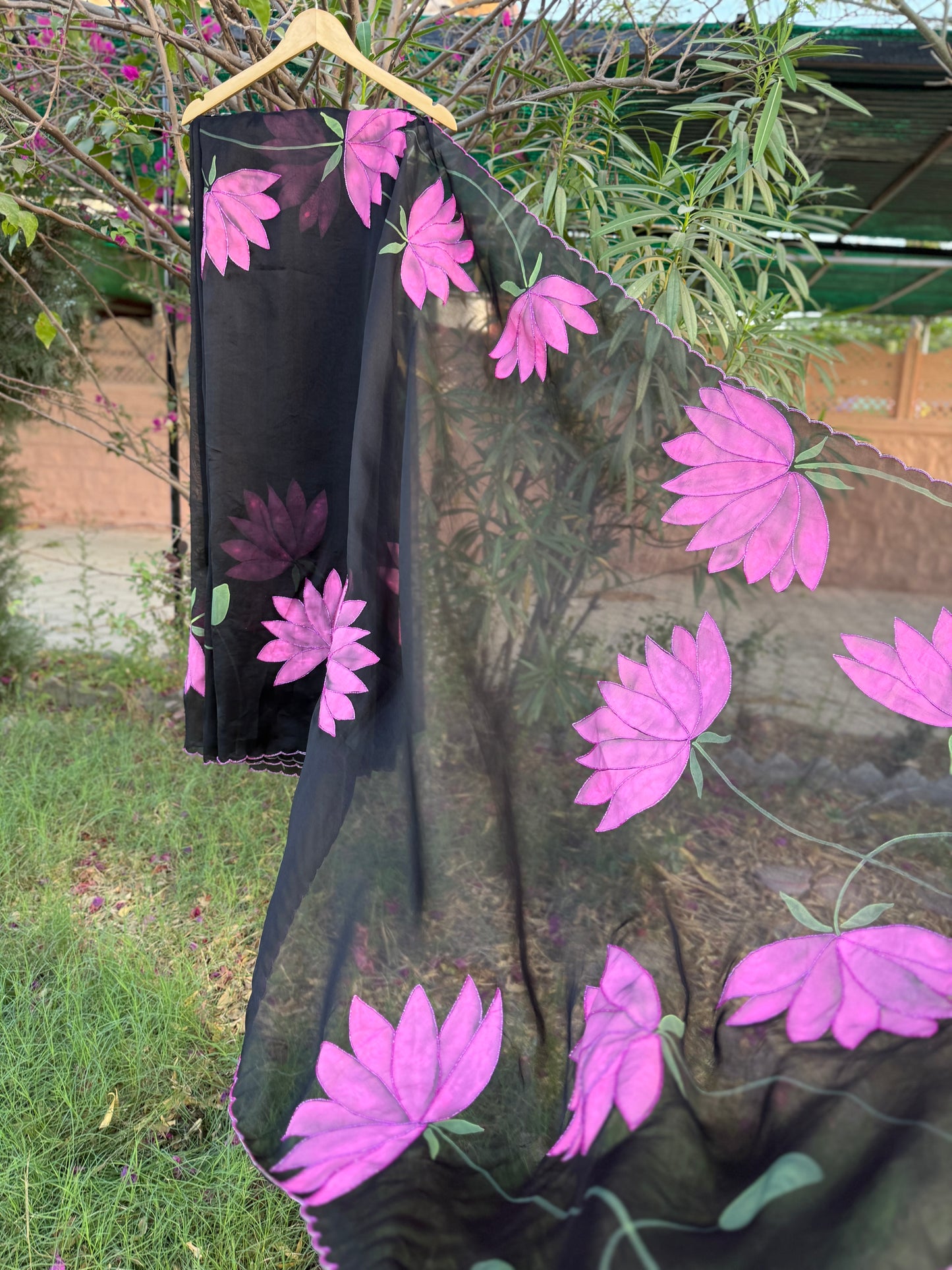 Lotus Organza Saree