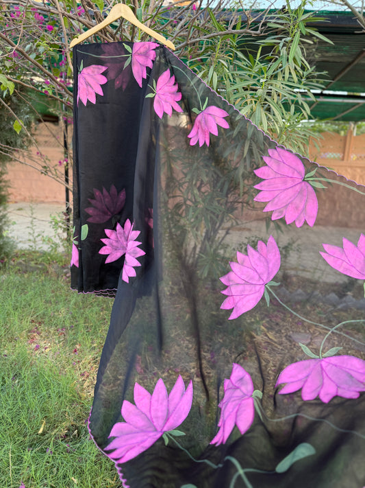 Lotus Organza Saree
