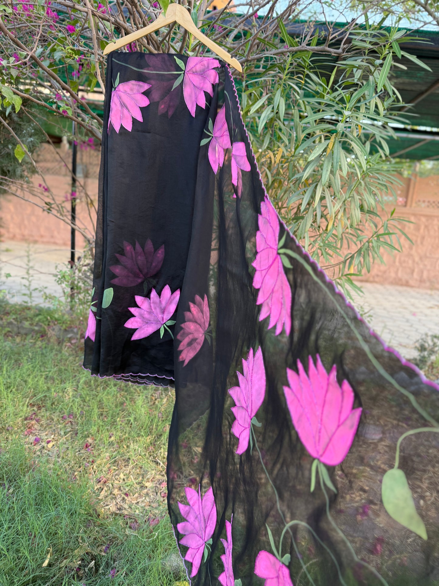 Lotus Organza Saree