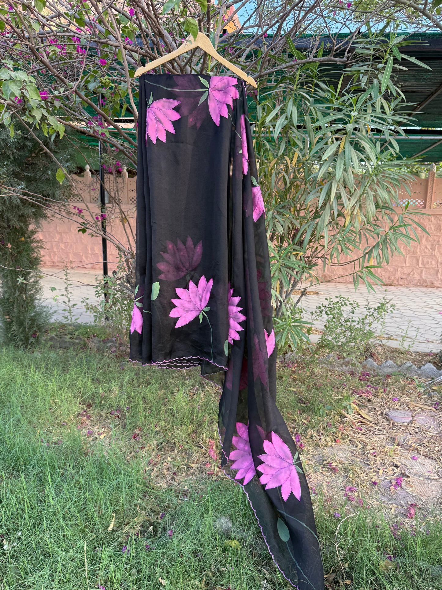 Lotus Organza Saree