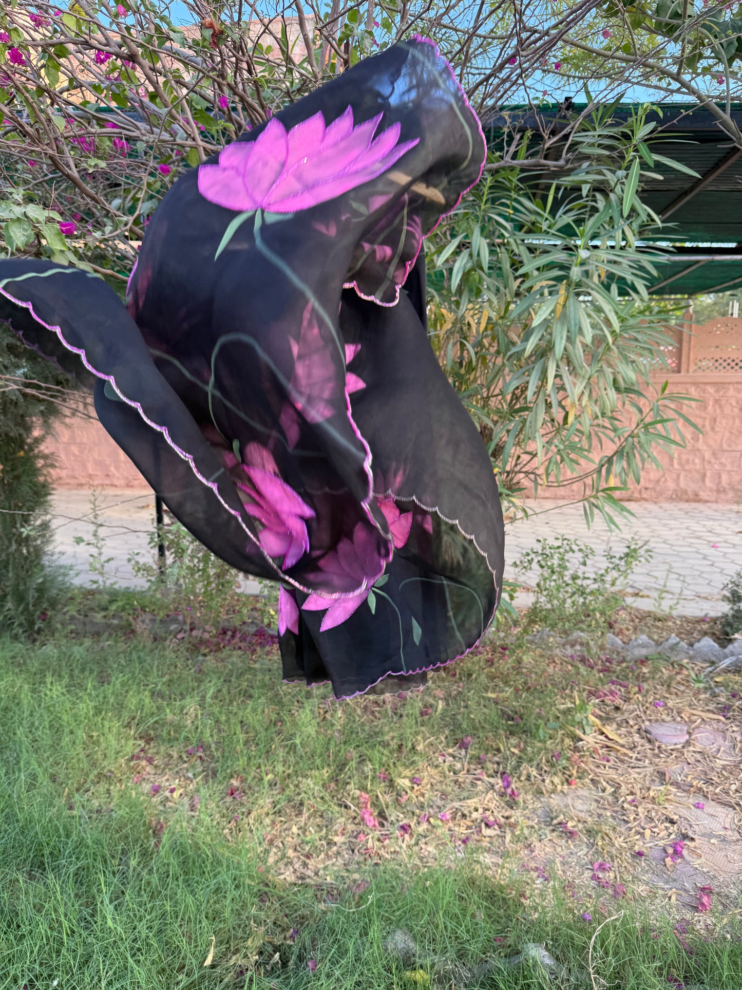 Lotus Organza Saree