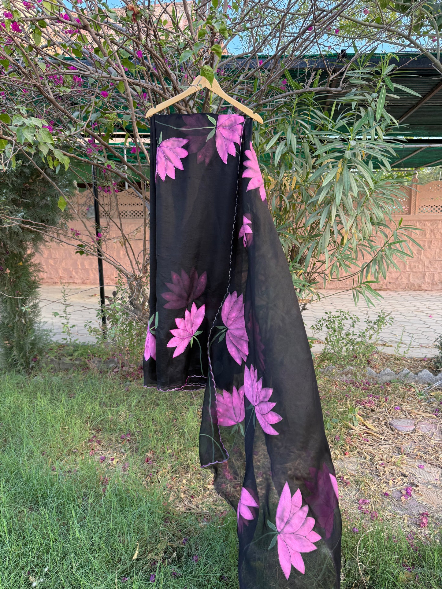 Lotus Organza Saree