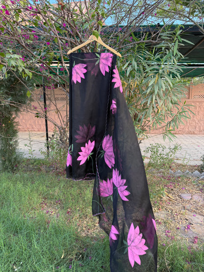 Lotus Organza Saree