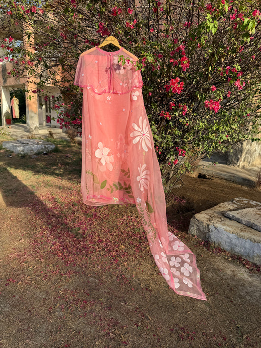 Multi Floral Organza Saree
