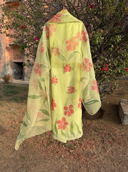 Hibiscus Chiffon Suit