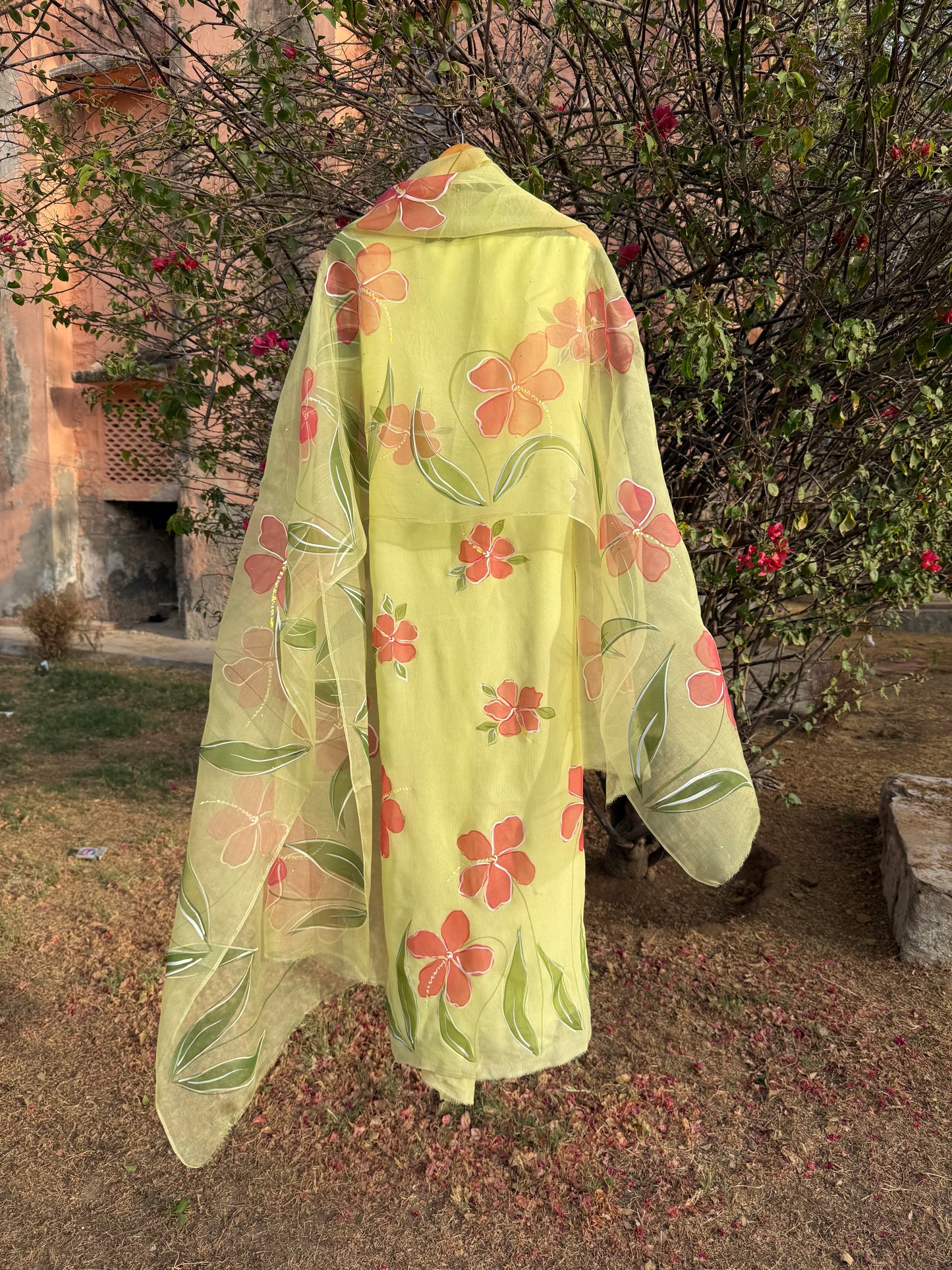 Hibiscus Chiffon Suit