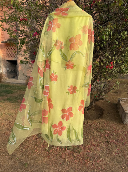 Hibiscus Chiffon Suit