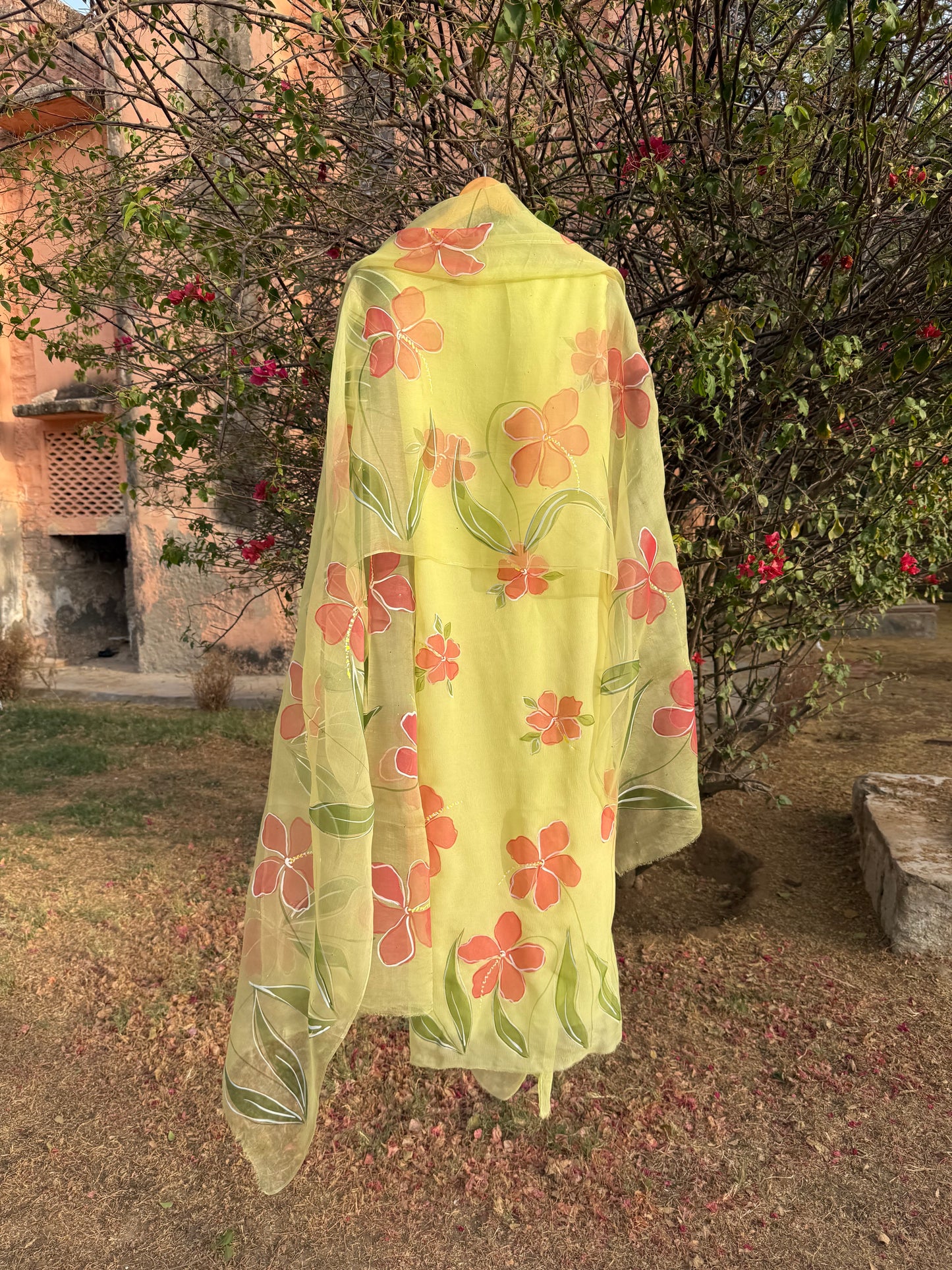 Hibiscus Chiffon Suit