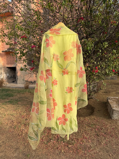 Hibiscus Chiffon Suit