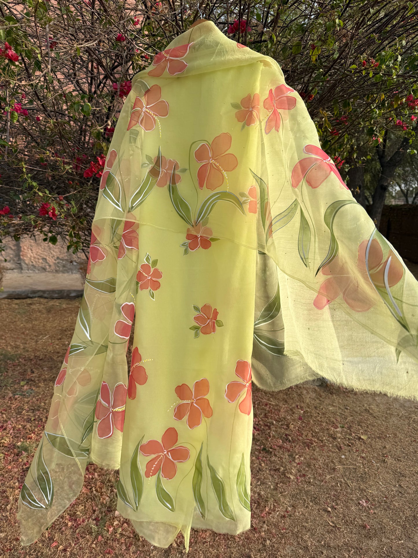 Hibiscus Chiffon Suit