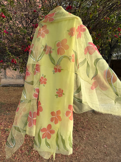 Hibiscus Chiffon Suit