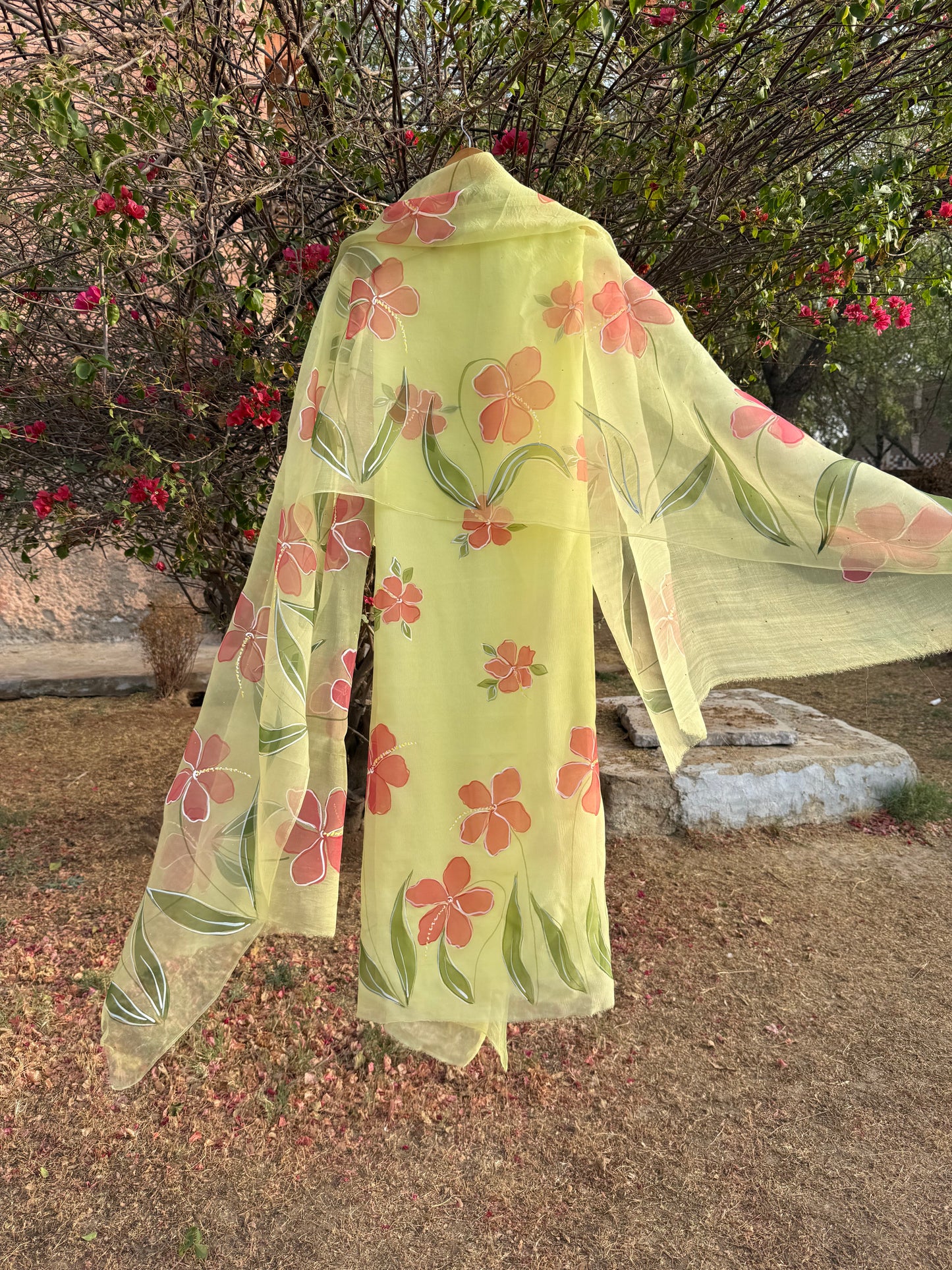 Hibiscus Chiffon Suit