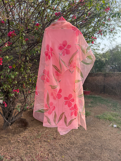 Hibiscus Chiffon Suit