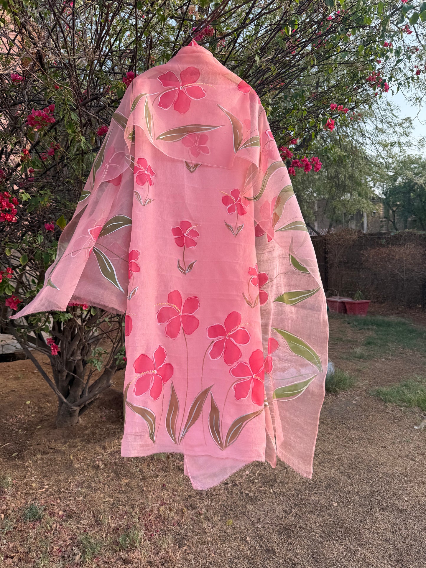 Hibiscus Chiffon Suit
