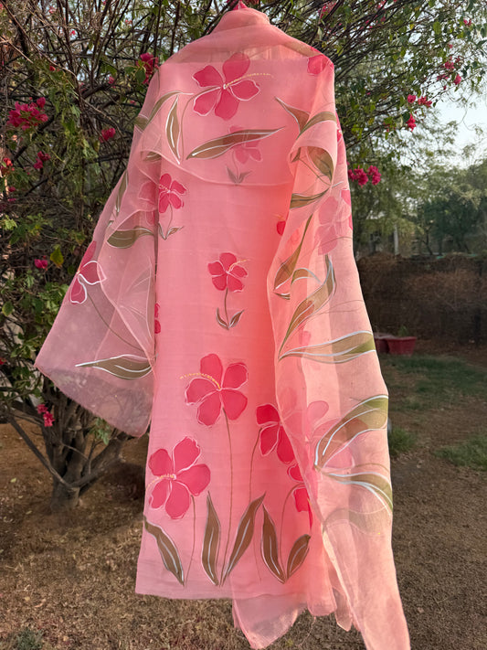 Hibiscus Chiffon Suit