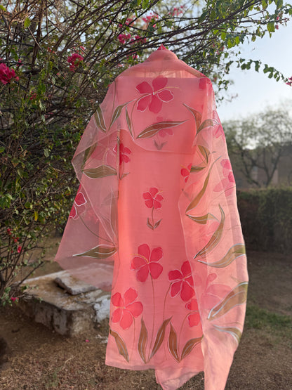 Hibiscus Chiffon Suit