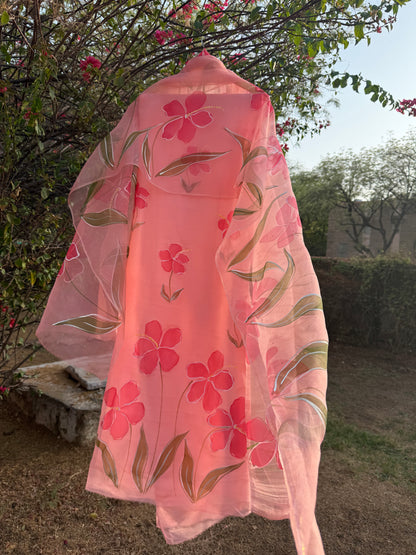 Hibiscus Chiffon Suit