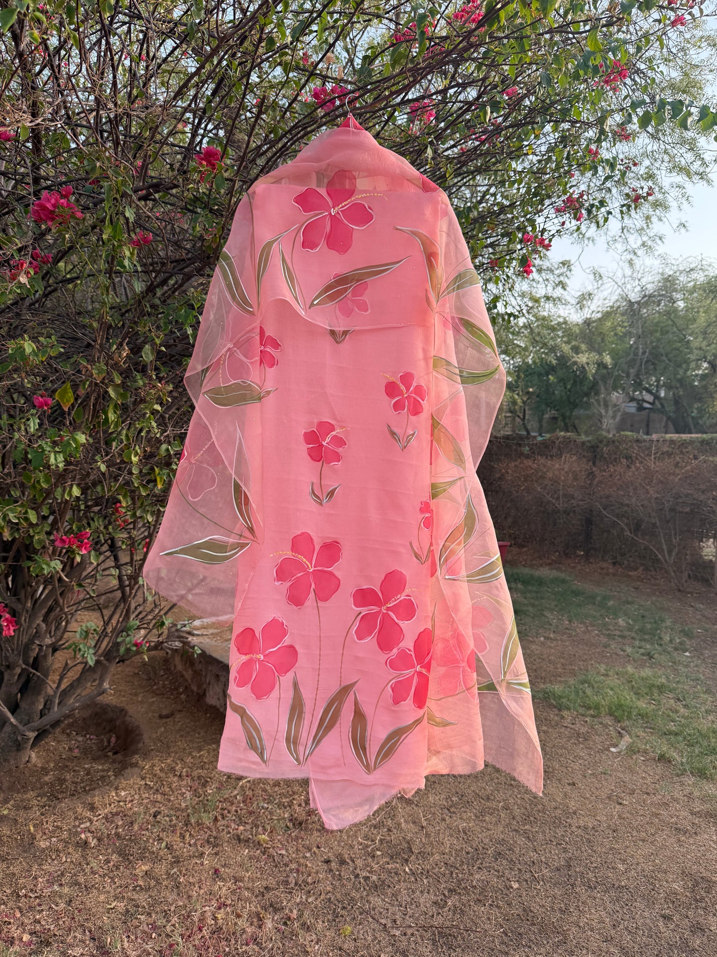 Hibiscus Chiffon Suit