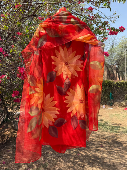 Sunflower Chiffon Suit