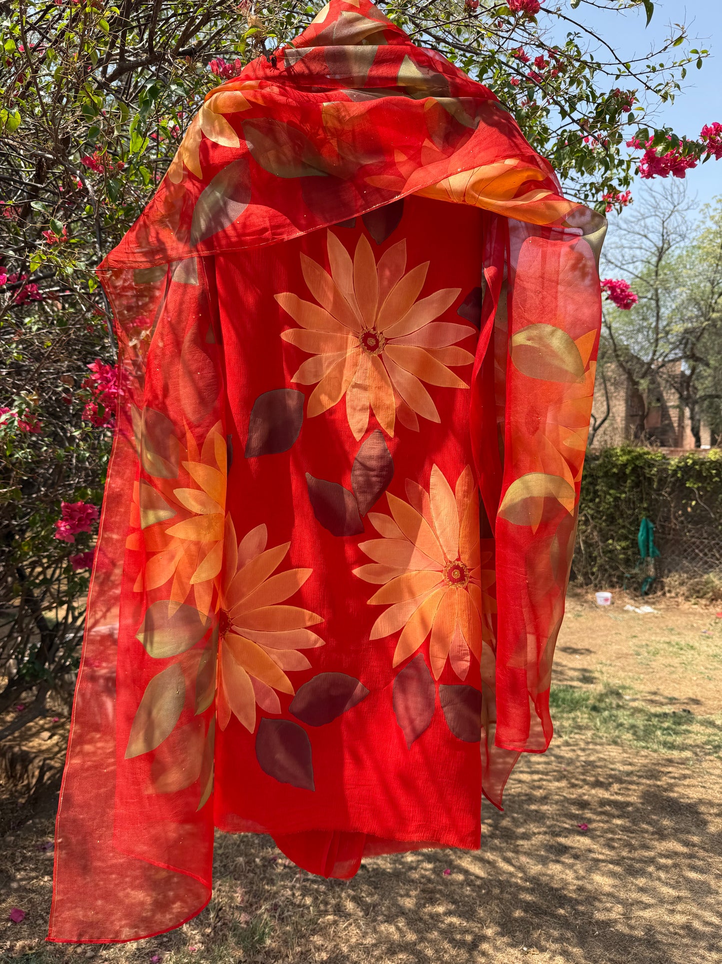 Sunflower Chiffon Suit