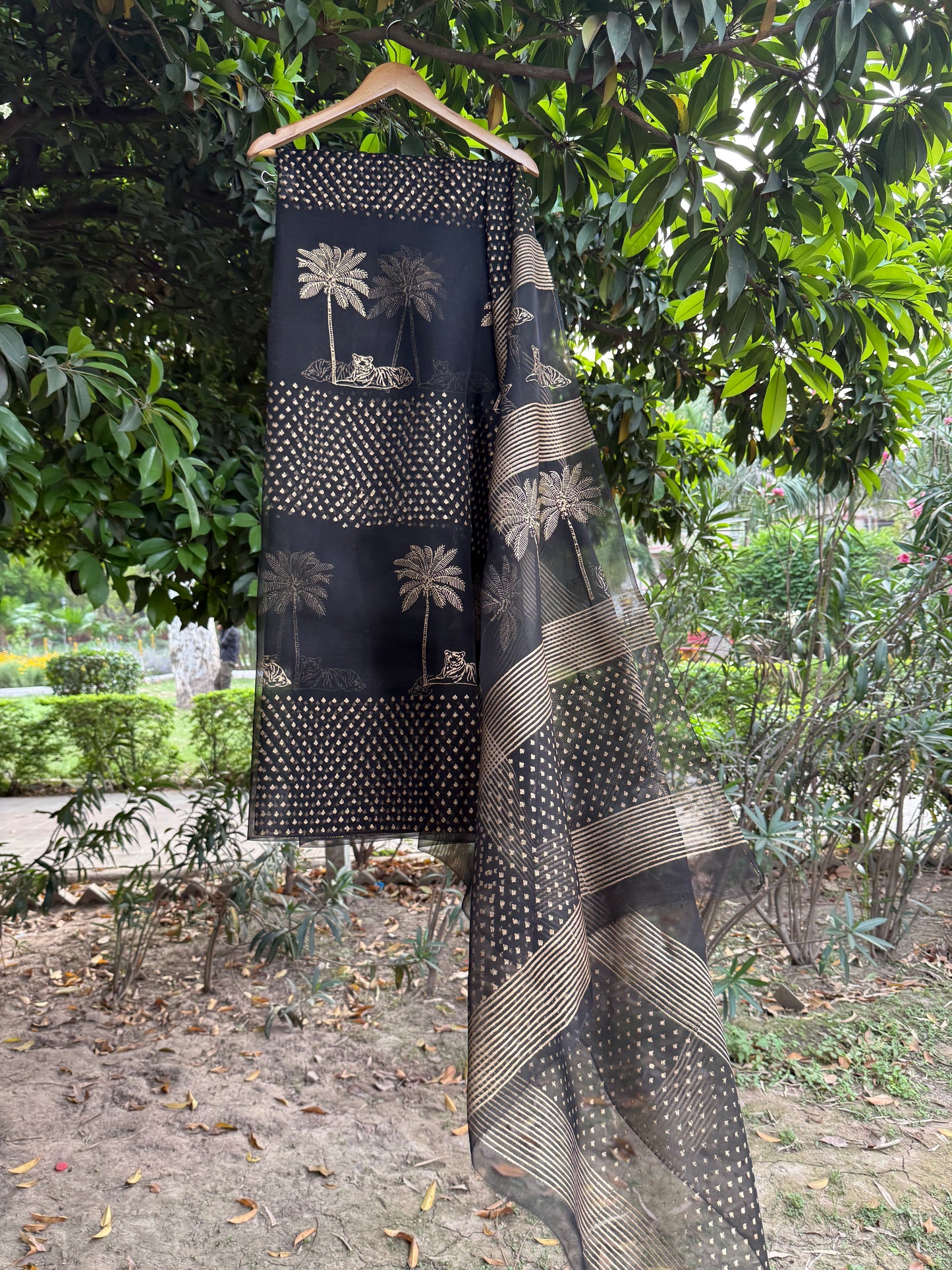Tiger & Tree Organza Saree