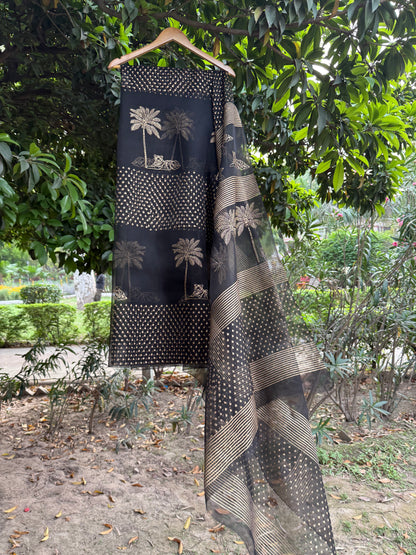 Tiger & Tree Organza Saree