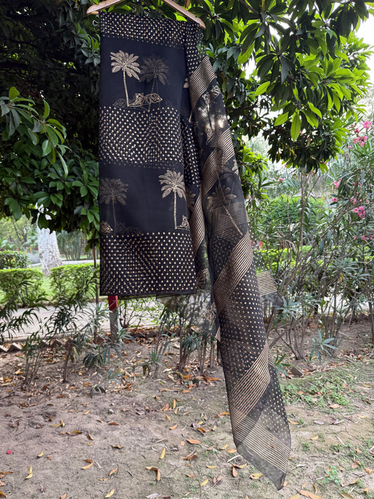Tiger & Tree Organza Saree